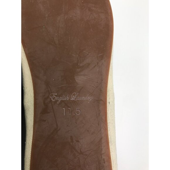 English Laundry Mens Wynne Nubuck Slip On Loafers Black 11.5 - Picture 7 of 7